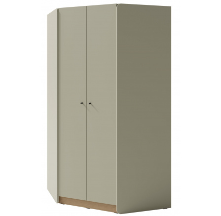 Sarok ruhásszekrény ALESSIO AE 2, Eukaliptusz/Baltic Dune Tölgy