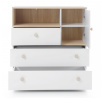 ZOYA ZY4 komód, Piskótadub/Fehér Lux