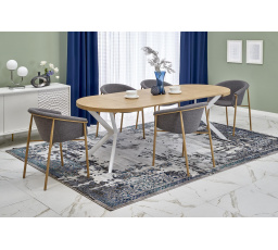 PERONI étkezőasztal, Arany tölgy/Fehér