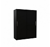 DENVER 150 tolóajtós szekrény Fekete+Fekete