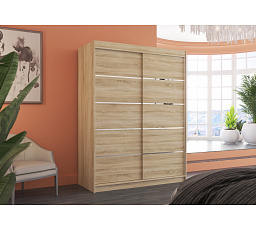 Tolóajtós szekrény LUFT 150 Sonoma+Sonoma