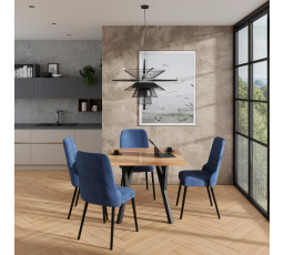 RODOS 83 Craft Gold+Black asztal és szék készlet