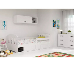 Łóżko pojedyńcze dla dzieci Classic, w kolorze białym, bez materaca 80 x 160 