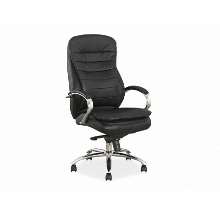 Irodai szék Q-154, fekete ökobőr