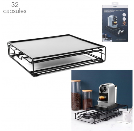 Nespresso kapszulatartó fiók fekete