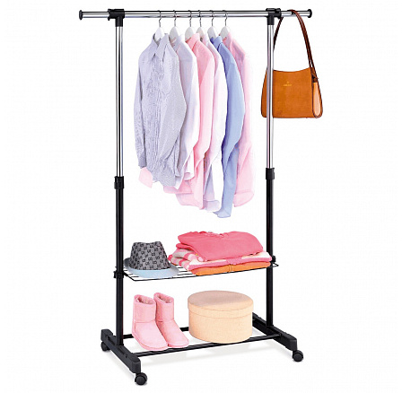 Stojan na šaty, kov, černá, ABD-1216 BK