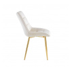 Velvet szék bézs / arany lábak J262-1