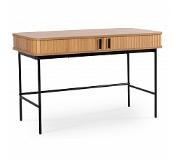 Biurko TRISH 120 cm Ryflowane Dąb