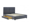 Kárpitozott ágy fiókkal START 2 160x200 JG Szürke