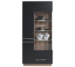 MONSUN vitrin - MN3 fekete+baltimore dió