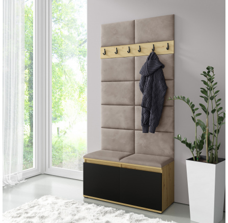 EMI 1 előszobafal, Trinity 03/Artisan + fekete