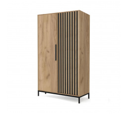 LAMINO S-1 szekrény, Craft tölgy/Fekete