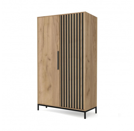 LAMINO S-1 szekrény, Craft tölgy/Fekete