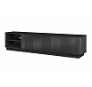 VESPER RTV 187 3D - czarny mdf / czarny mdf / czarne uchwyty / cokół