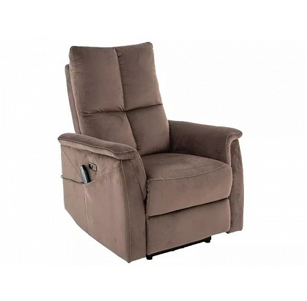 Kihúzható fotel NEPTUN M VELVET, Cappuccino BLUVEL 38