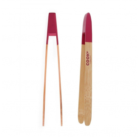 Vörös mágneses bambusz tálaló fogó