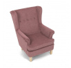 Křeslo ušák, růžová látka, AK-388 PINK2