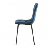Jídelní židle, modrá, sametová látka, CT-281 BLUE4