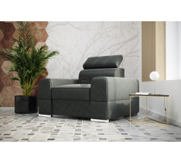 FOTEL ROYAL 114 CM - Odcienie szarości