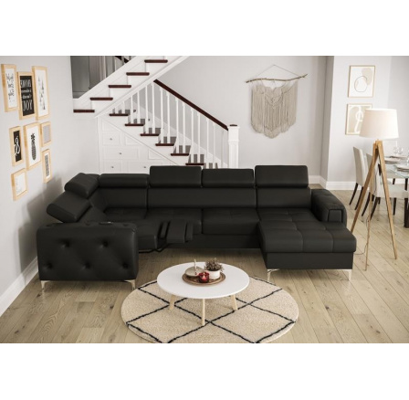 NAROŻNIK ORION MAX III RELAX Z FUNKCJĄ SPANIA 165x320x190 SKÓRA NATURALNA - Skóry naturalne - Wybierz swój kolor , lewa