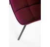Étkezőszék K332 VELVET, Bordó Bluvel 59/Fekete
