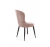Étkezőszék K366 Velvet, Bézs Bluvel 40/Fekete