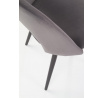 Étkezőszék K384, szürke bársony
