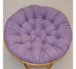 Polstr deluxe na křeslo papasan 100 cm - látka fialový melír