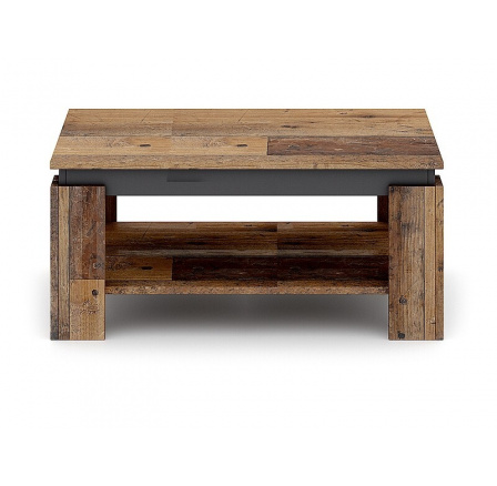 ŁAWA AGAVA OLD WOOD / MATERA CIEMNY SZARY 90X50
