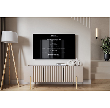 MALMI RTV 150 2D1SZ - cashmere / złote nogi MALMI RTV 150 2D1SZ - cashmere / złote nogi