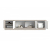 VESPER RTV 187 3D - cashmere mdf / cashmere / złote uchwyty / cokół