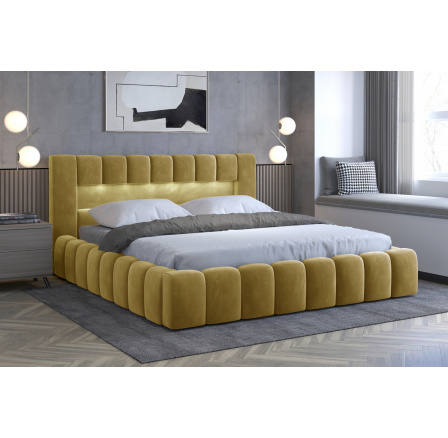 Łoże Lamica 160x200 + Stelaż drew./pod.stand./kontener Monolith 48 2