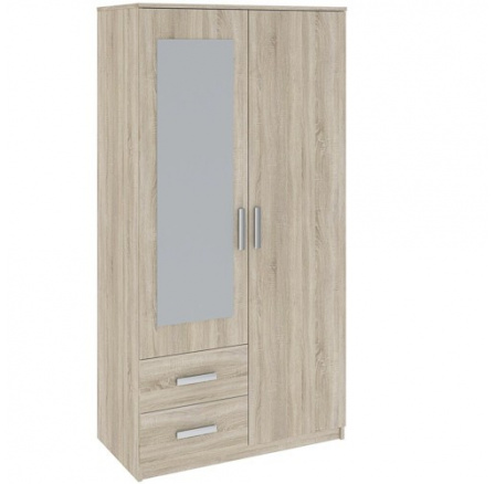 TAMINA 2D2S ruhásszekrény, Sonoma tölgy