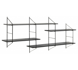 Belfast 2 szürke fekete polc