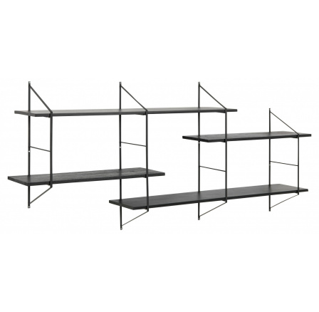 Belfast 2 szürke fekete polc