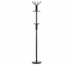 Věšák, kov, černá, 80001-06B BK