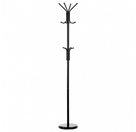 Věšák, kov, černá, 80001-06B BK