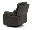 Polohovací křeslo, elektrické zabudované ovládání, hnědá, látka vintage, TV-4094 COF3