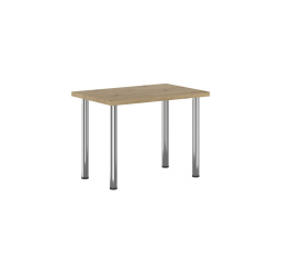Artisan tölgy asztal + I króm lábak 67x101 STB-FXJG