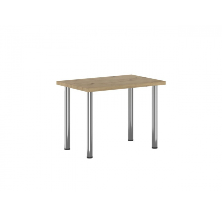 Artisan tölgy asztal + I króm lábak 67x101 STB-FXJG