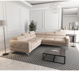 NAROŻNIK TAPICEROWANY TOSCANIA MAX 250×250 - lewa , Odcienie beżu