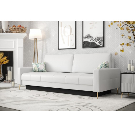 SOFA SKÓRZANA PIANO DL - Skóra biała