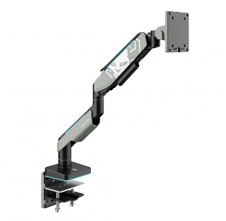 49 hüvelykes monitor tartó, szürke-fekete LED RGB X-ARM