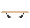 MASSIVE 2 étkezőasztal, természetes tölgy/fekete