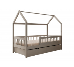 Galicja Házikó Ágy matraccal Szürke+Szürke