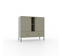 Komód 2D 2S 2P Tili Eukaliptusz+Eukaliptusz