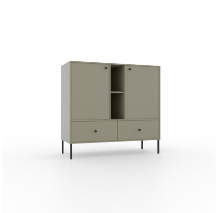 Komód 2D 2S 2P Tili Eukaliptusz+Eukaliptusz