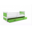 RICO PARTEROWE RAMA BIAŁY WYPEŁNIENIA ZIELONY SZUFLADA ZIELONY BEZ MATERACY 90 X 200 KPL