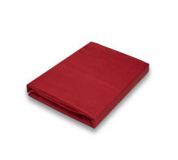 Napínací saténové prostěradlo vínové 220x200