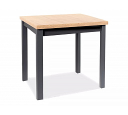 ADAM étkezőasztal, Tölgy artisan / Fekete MAT